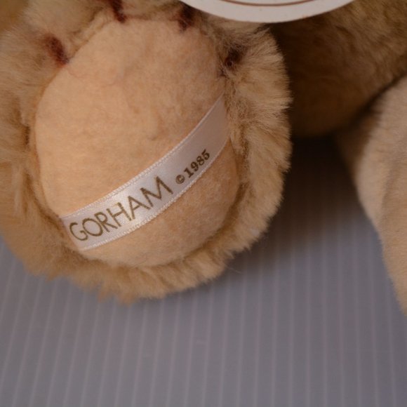 VTG 1985 Jointed Tan Gorham Collector Ricky Rodeobear Teddy Bear Plush Soft 13" - Picture 5 of 12